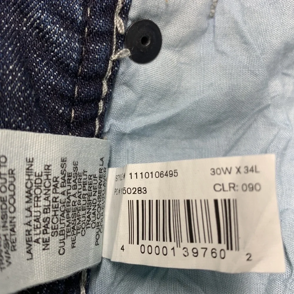 Warehouse One Athletic Fit Jeans Size 30 W x 34 L NWT - Picture 12 of 15